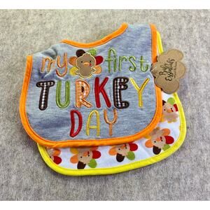 Baby Essentials "My First Turkey Day" 2 pack Baby Bibs